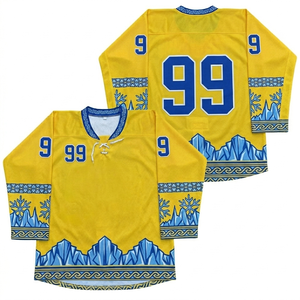 เสื้อฮอกกี้น้ำแข็งแบบสั่งทำสำหรับผู้ใหญ่ พิมพ์ลายแบบ Sublimation บริการ OEM เสื้อแจ็คเก็ตสไตล์ชุดกีฬา ระบายอากาศได้ดี ปรับแต่งได้ - Product Image 1
