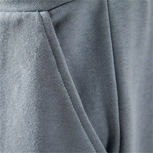 Pantalones Cortos de Algodón de Alta Calidad para Hombre, Transpirables, Cintura Elástica, Cintura Alta, Casuales, con Logotipo Personalizado, Venta al Por Mayor, Teñido Liso - Product Image 4