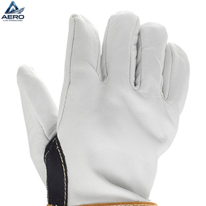 Guantes de Seguridad para Soldadura, Duraderos, de Cuero Vacuno, con Protección Térmica y Puño Largo, para la Industria Manufacturera - Product Image 6