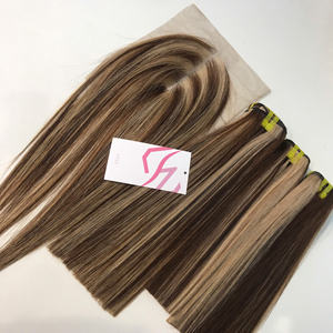 Extensions de cheveux humains vietnamiens de couleur ombrée droite osseuse prix d'usine cheveux raides naturels couleur naturelle - Product Image 1