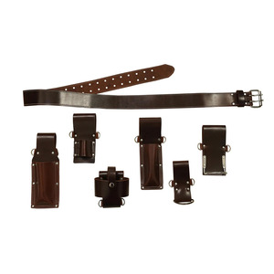 Ceinture porte-outils en cuir véritable pour échafaudage, support professionnel pour marteau et boucle pour clé à molette, robuste, pour chantier de construction, vente en gros - Product Image 2
