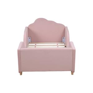 Lit pour tout-petit en bois avec cadre en bois et revêtement en velours, traditionnel, confortable, écologique, durable, pour l'école, la chambre à coucher, l'hôtel - Product Image 5