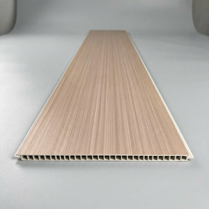 Panel de Pared Ligero, Moderno, de Listones Planos, Resistente a la Humedad, Impermeable, Ignífugo, de Madera y Plástico Compuesto, para Comercio y Hogar - Product Image 3