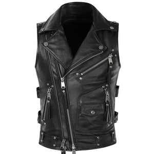 Chaleco de Cuero Genuino para Mujer, Estilo Motero, Moderno, Suave, Duradero, Cómodo y Elegante, Ropa Urbana Premium - Product Image 1