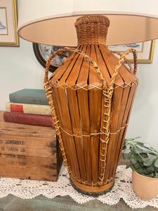 Vietnam Vintage Hand Woven Japanese <b>Bamboo</b> Cormorant Large Rattan <b>Table</b> <b>Lamp</b> Farmhouse Decor Supplier Manufacturer - Product Image 6