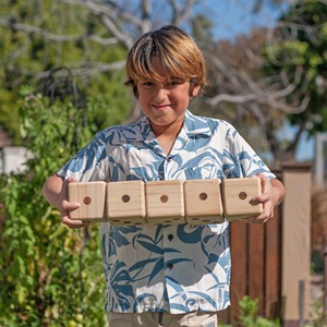 Dés en bois faits à la main de qualité supérieure, écologiques, style classique et moderne, pour la famille, les fêtes en plein air et le jardin - Product Image 3