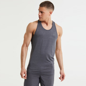Débardeur de sport confortable en coton et bambou, doux et extensible, avec découpes profondes aux bras, sans manches, personnalisable, OEM, marque privée, fabricant d'usine - Product Image 1