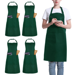 Uniformes de serveur et uniformes de restaurant personnalisés, tablier réglable avec 2 poches, tablier unisexe, uniforme de travail de cuisine - Product Image 6