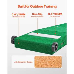 Montículo de lanzamiento portátil de 90 pulgadas para entrenamiento al aire libre de béisbol y softbol - Product Image 3