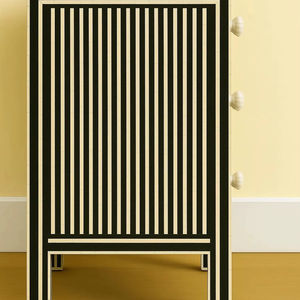 Table à tiroirs en os incrusté de la marque ILAHI, design moderne, détails en agate, rangement à trois niveaux, meuble portable pour la maison - Product Image 1