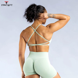 Sujetador Deportivo Clásico Americano de Talla Grande, Ligero y Transpirable, con Soporte Alto, Logotipo Frontal y Almohadillas Extraíbles para Fitness Femenino - Product Image 2