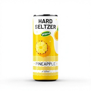 Bebida Hard Seltzer de Primera Calidad, 320 ml, Sabor Natural a Piña, Mango, Naranja, Lichi, Puré de Sandía, Jugo de Frutas, 5% de Alcohol - Product Image 1
