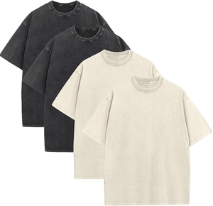High Quality Men Luxury Heavy 100% Cotton Oversize <b>T</b> <b>Shirt</b> Blank Mock Neck Heavyweight Oversized <b>Boxy</b> <b>t</b> <b>Shirt</b> - Product Image 1