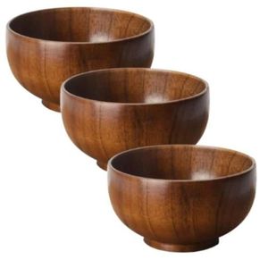Grand saladier en bois sculpté à la main - Plat de service rond en bois de manguier écologique - Bol décoratif pour fruits de cuisine - Vente en gros - Product Image 6