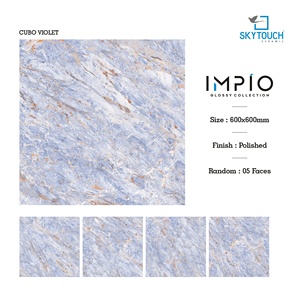 กระเบื้องปูพื้นพอร์ซเลนกันลื่นขนาด600x600โมเดิร์นกระเบื้องหินอ่อนเซรามิกเคลือบเงา60x60 carreaux หรูหราวิลล่าห้องรับแขกหรูหราทันสมัย - Product Image 2