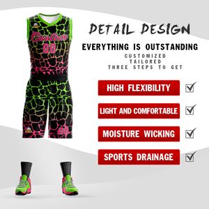 Camiseta de Baloncesto Reversible Personalizable para Hombre, 100% Poliéster, Económica, Transpirable, Uniforme Deportivo de Entrenamiento - Product Image 2