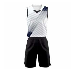 Conjunto de Camiseta de Baloncesto para Hombre, Sublimada con Estampado Geométrico, Sin Mangas, Cuello en V, Poliéster que Absorbe la Humedad, Uniforme para Todas las Temporadas - Product Image 1
