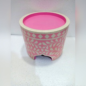 Wholesale Price <b>Vintage</b> Craft Eco-Friendly Chocolate <b>Cake</b> <b>Stand</b> Mother Pearl Inlay India Animal Style Natural Crafts - Product Image 2