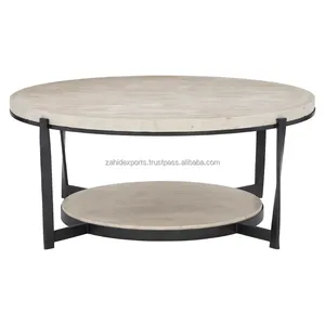 Table Basse Moderne de Luxe en Gros avec Base en Fer, Écologique, Hauteur Réglable, pour Maison, Bureau, Hôtels, Décoration de Fêtes - Product Image 1