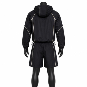 Modern Travel Windbreaker <b>Shorts</b> Set Offering Flexible Comfort Windbreaker <b>Shorts</b> Set <b>For</b> Active Lifestyle Needs - Product Image 2