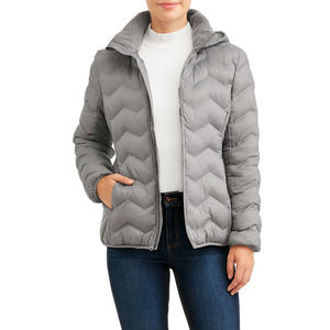 <b>Women's</b> Winter <b>Jacket</b> New Style Waterproof <b>Zip</b> <b>Up</b> Puffer Coat Turn-Down Collar Short Crop Top Breathable Quilted Design Loose - Product Image 3