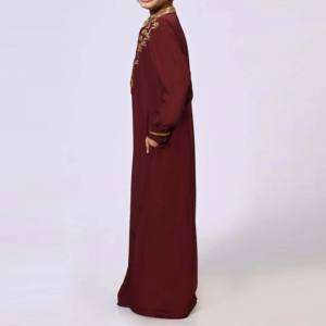 Offre Spéciale : Thobe/Thawb Blanc en Coton pour Hommes Arabes, Col en V, Modeste, Vêtement Traditionnel, Robe à Manches Assorties pour Enfants - Product Image 3