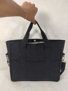 Sac fourre-tout en toile solide multi-poches avec bandoulière réglable pour les fêtes - Product Image 1