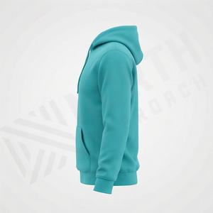 Sweat-shirts à capuche zippés OEM pour le sport, logo brodé ou imprimé, molleton doux 100% coton, veste zippée intégrale, vêtements de sport pour clubs et équipes, personnalisables en gros - Product Image 3
