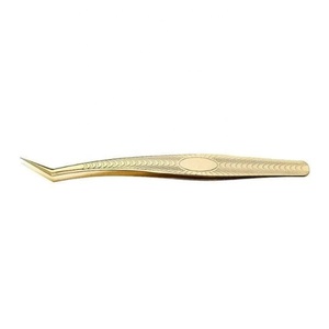 Pince à épiler professionnelle en acier inoxydable de qualité supérieure pour extensions de cils, longue, à pointe fine, outil de beauté de haute qualité - Product Image 5