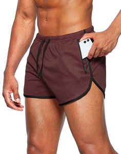 Pantalones Cortos Deportivos Personalizados para Hombre, Estilo Vintage, Cintura Alta, Cierre con Cordón Elástico, 100% Poliéster, Tela de Lana Peinada - Product Image 1