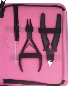 Kit Profesional de Herramientas para Extensiones de Cabello de Acero Inoxidable (MIANBRO ENTERPRISES ZS-1134) Incluye Alicates, Aguja de Bucle y Gancho - Product Image 5