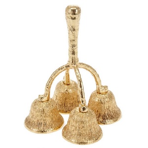 Campana de Mano Tradicional Antigua de Latón, Duradera y Ecológica, Decoración Navideña Artesanal, Tamaño Personalizado de Fábrica - Product Image 5