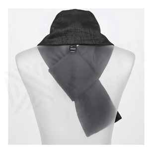 NORTH APPROACH Black Silk Scarf Embroidered Leaf Pattern Long Elegant Unisex Fashion Accessory All Seasons - Product Image 2