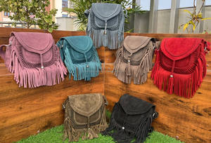 Sac à bandoulière vintage à franges en cuir suédé véritable de grande capacité pour femmes, sac à main de style tendance, nouvel arrivage Offre Spéciale - Product Image 3