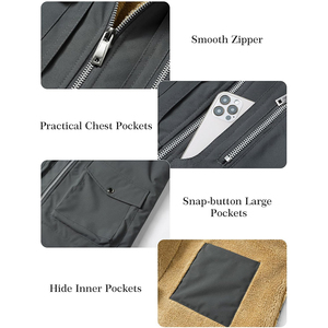 Gilets matelassés personnalisés OEM, vestes d'équitation chaudes et rembourrées, vêtements d'hiver décontractés, gilets rembourrés pour hommes. - Product Image 5