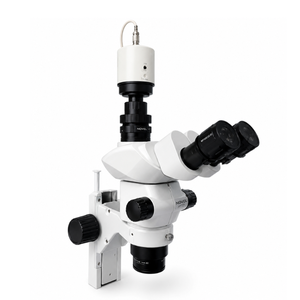 40x Stereo Zoom Laboratory Microscope | Adjustable Eyepieces LED <b>Illumination</b> Smooth Focus Wide Field View for Research Labs Use - Product Image 1