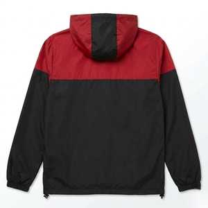Chaqueta cortavientos con capucha para hombre, diseño de bloques de color, ligera, impermeable, con cremallera, informal, para correr al aire libre, deportiva, estilo urbano. - Product Image 2