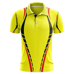 Ensemble de maillot et pantalon d'équipe de cricket personnalisable avec couleur contrastée, logo imprimé par transfert thermique, manches courtes, 100% polyester - Product Image 2