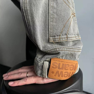 Custom Men's Denim <b>Jacket</b> Distressed Washed Cotton Casual Streetwear <b>Jacket</b> OEM ODM Private Label Wholesale - Product Image 3