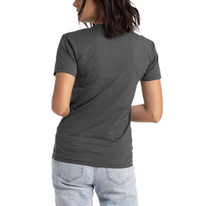 Camiseta de Cuello Redondo de Algodón Peinado Anillado/Poliéster con Acabado de Jersey Suede - Product Image 5