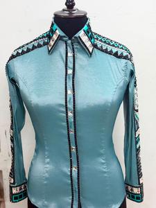 G N Export Women's <b>Sequin</b> Embellished Satin Long Sleeve Stage Performance <b>Pants</b> All Seasons - Product Image 2