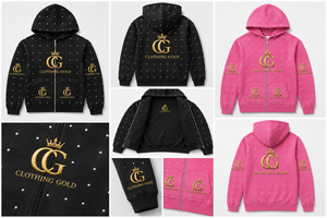 Custom Rhinestone <b>Zip</b> Up Hoodie for Men Women Cotton Fleece Full <b>Zip</b> <b>Hooded</b> Sweatshirt Streetwear Casual Graphic Hoodie OEM ODM - Product Image 3