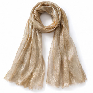 Premium Lurex Jacquard Woven Silk Scarves <b>Shawls</b> Soft Shimmer Metallic Thread Anti-Wrinkle Fashion Neck <b>Wrap</b> Lightweight <b>Women</b> - Product Image 1