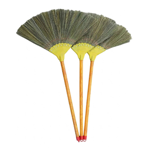 Eco-friendly small grass broom Ready to ship straw soft broom <b>House</b> cleaning <b>tool</b> Grass cleaning broom - Product Image 3