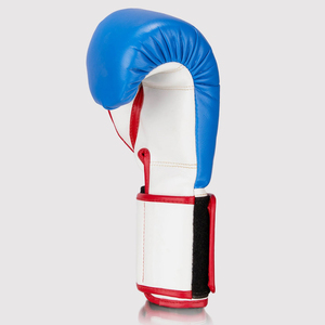 Premium Pro Fly Boxing Sparring Gloves Blue Red Real Cowhide Leather Training Boxing Gloves <b>Adjustable</b> <b>Strap</b> Oem Fly Gloves - Product Image 4