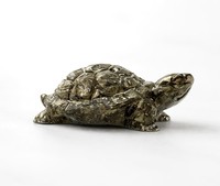 Orgonite de Pyrite Naturelle en Forme de Tortue – Cristal Feng Shui pour la Richesse et la Prospérité, Tortue pour la Décoration Vastu et la Porteuse de Bonne Fortune
