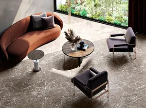 Carreaux de porcelaine effet mortier, surface velours, 600x1200, pour salon, chambre, école, installation - Product Image 6