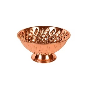 Elegante Tazón de Servir de Metal, Tazón de Acero Inoxidable para Alimentos, Vajilla Moderna para Mesa de Comedor, Plato para Servir Ensaladas y Frutas, Decoración para el Hogar y la Cocina - Product Image 1