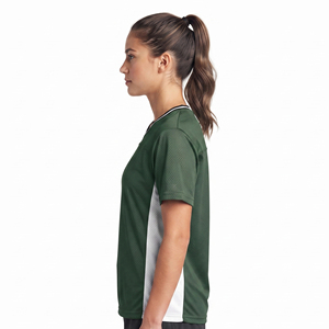 Women V-Neck Short Sleeve Lacrosse Jersey Mesh Custom Sublimated Women lacrosse Shirt Women's Lacrosse Jersey with Name Logo - Product Image 3