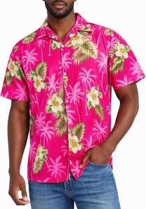 Camisas hawaianas con estampado de flores, ropa informal de manga corta, suministro al por mayor, OEM, nuevo diseño, de la India - Product Image 5